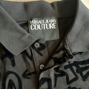 Versace Jeans Collection Black Lightweight Shirt Jacket